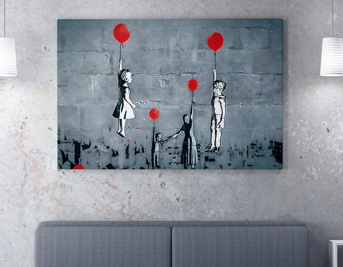 Wallity Lienzo Decorativo Banksy WY127 50 x 70 cm Wallity Lienzo Decorativo Banksy WY127 50 x 70 cm